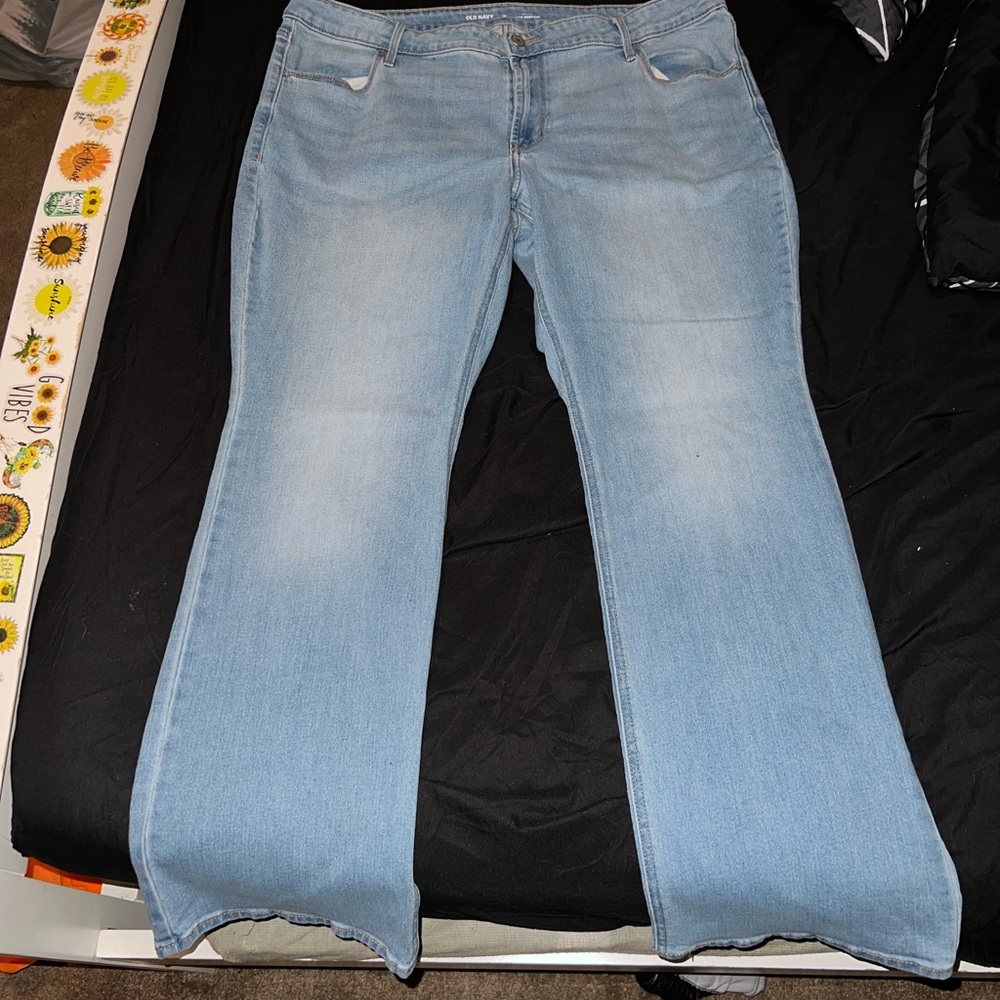 Old Navy Light Blue Flare Jeans